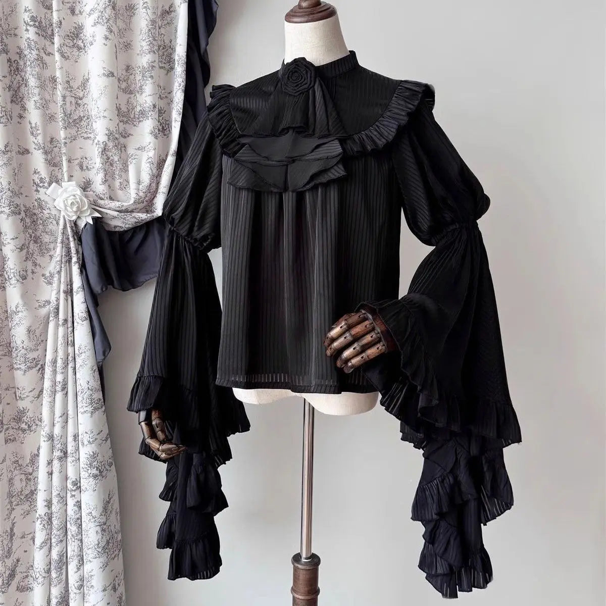 Japanese Skirts for Women 2025 Faldas Mujer De Moda High Waist A-line Jupe Lolita Style Patchwork Lace Vintage Long Skirt 49C903