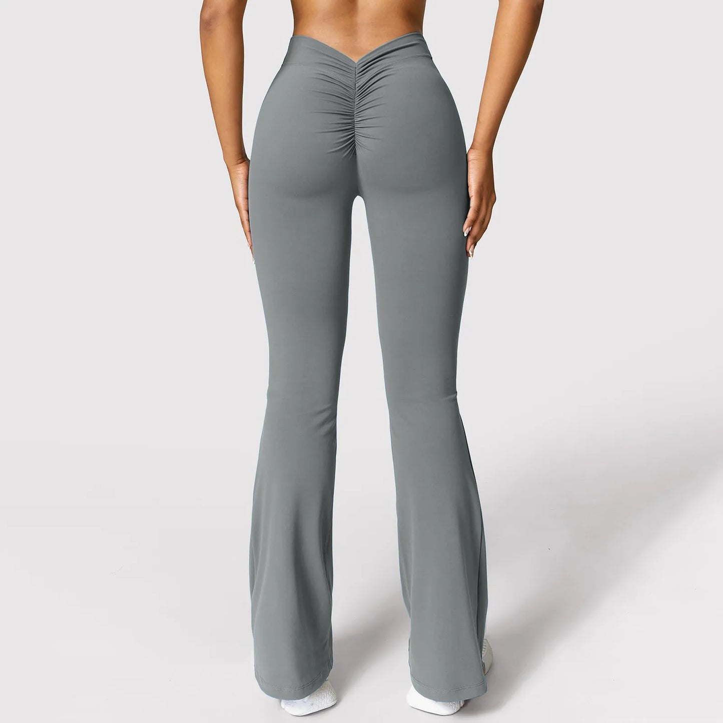 Women'S Slim Fit Yoga Pants Womens Stretch Yoga Leggings Fitness Running Gym Sports Full Length Active Pants Flared Trousers