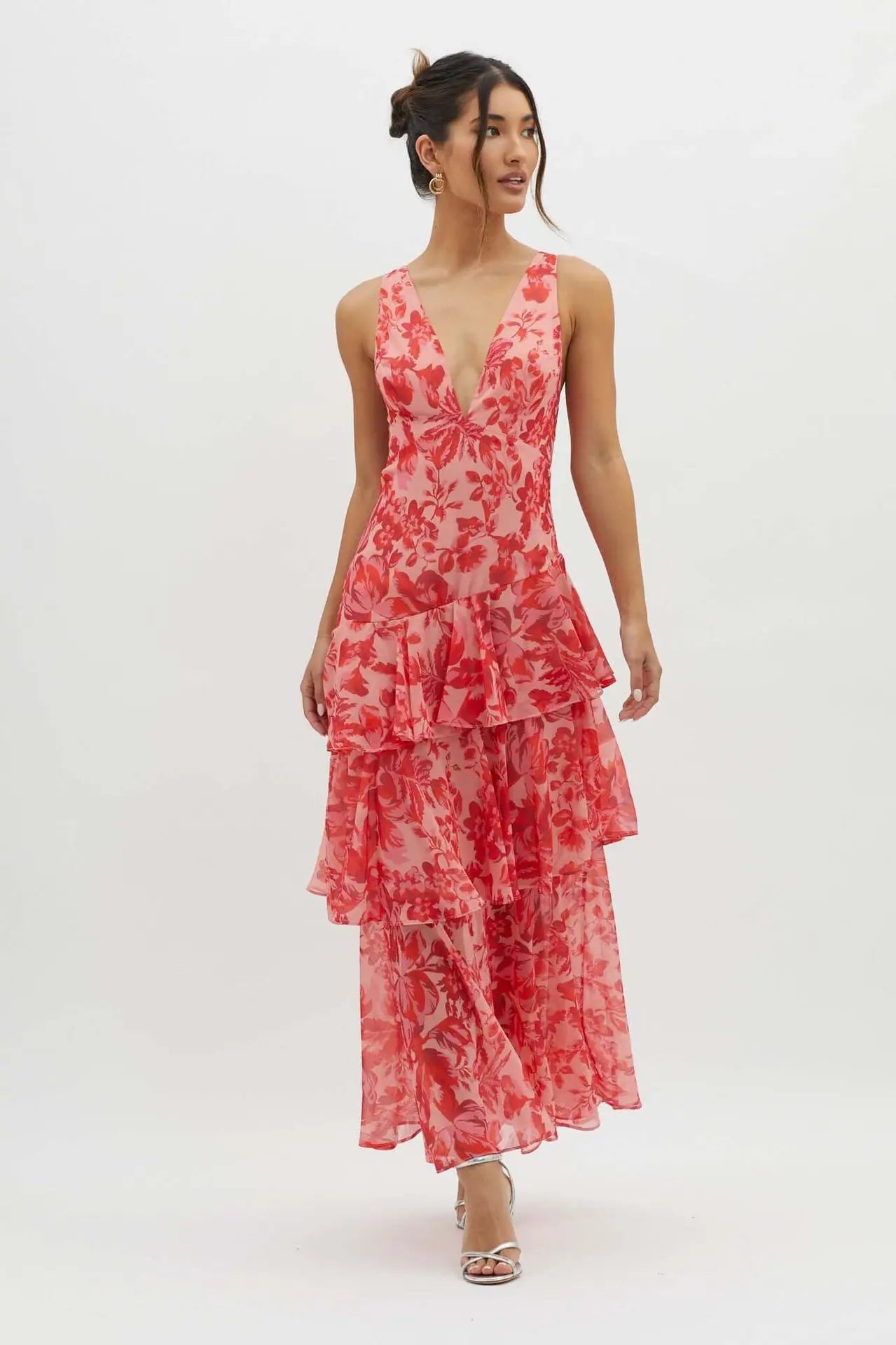 Women's Dresses Sexy Hanging Neck Dress Summer Ladies Chiffon Ruffled Hem Dress Fashion Beach Vacation Dress for Female 2025 New