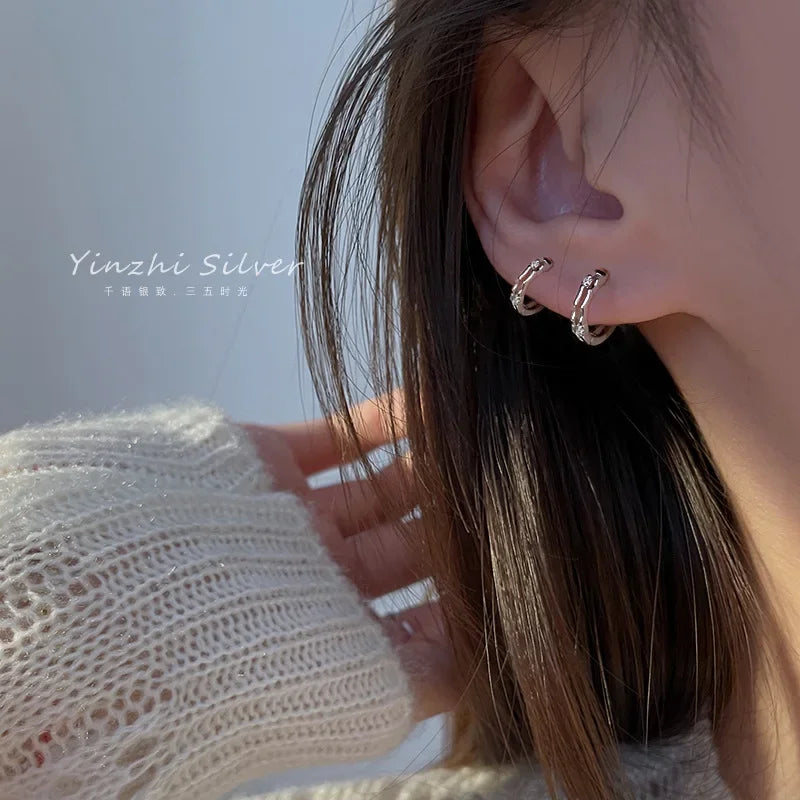 925 Sterling Silver Earrings Creative Hot Sexy Jewelry For Women Gift Customized Korean Earrings
