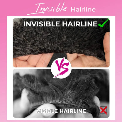 VSHOW 3 In 1 Half Wig With Drawstring Body Wave Wigs Human Hair Invisible Hairline Flip Over Wig Beginner Friendly