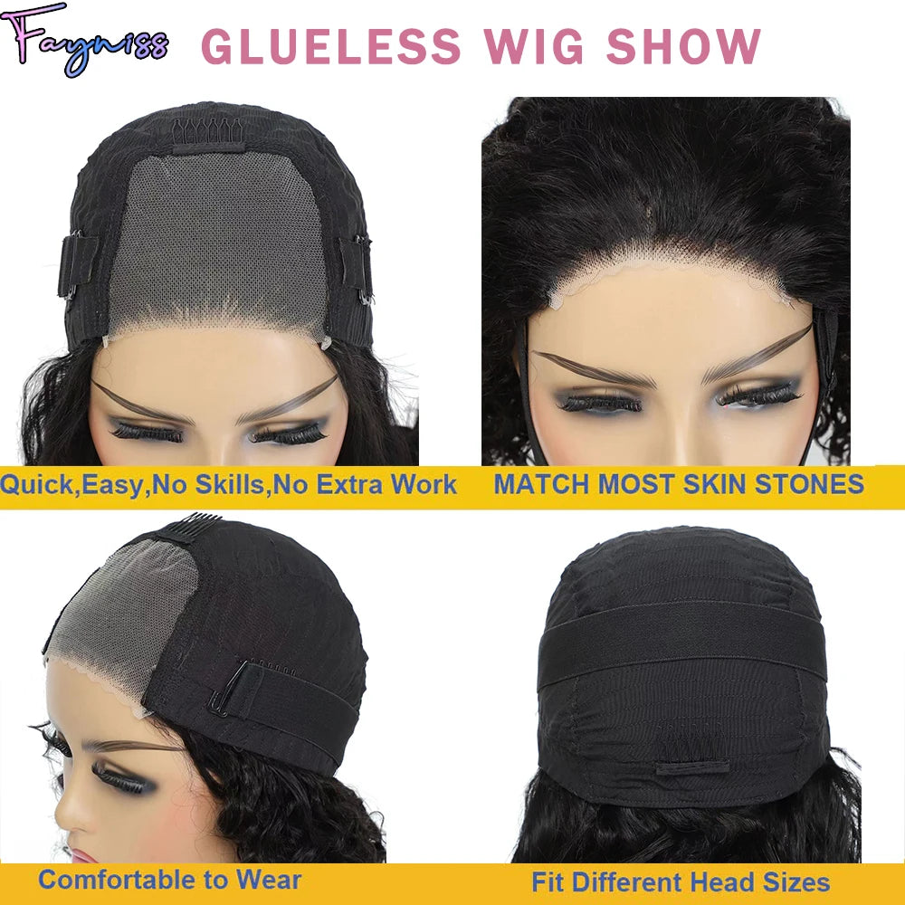 Glueless Body Wave Wear And Go Human Hair Wigs Bob Wigs For Women Ready To Go 4x4 Pre Cut Wig With Baby Hair