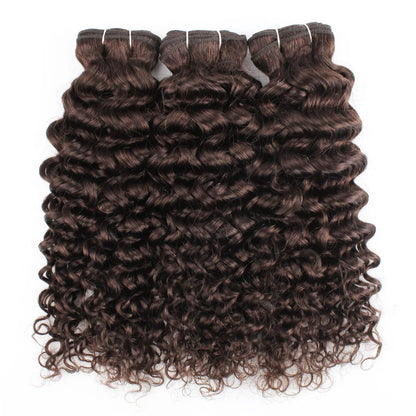 Human Hair Bundles Water Wave#2 #4 Bundles Indian Hair Weave Cruly Bundles Human Hair Extension 10 To 26 Inch