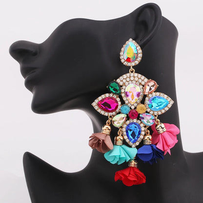 New Earrings Tassel Drop Earring Jewelry Earrings For Women Crystal Earrings Crown Dangle Earrings Long Earrings Boho Earings