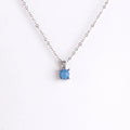 Elegant Women Pendant Necklaces Creative Round White Pink Blue Zinc Alloy Necklace Birthday Anniversary Gifts For Wife