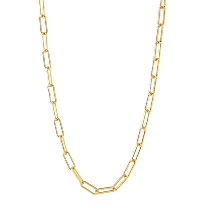 925 Sterling Silver Gold Necklace For Women High Quality Sterling-silver-jewelry  Chain Necklace
