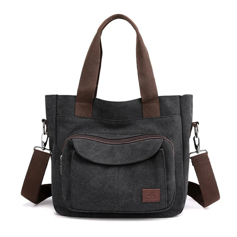 2024 Women Bag New Fashion Messenger Bag Women Shoulder Bag Canvas Handbag Purse Large Capacity Fashion Female Tote Shopping Bag