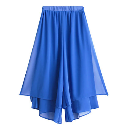 Modern Dance Training Pants Adult Classical Yoga Costumes Chiffon Elegant Wide-Legged Pants Form High Quality