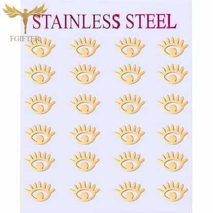Wholesale Stainless Steel Earrings for Women Girl Animal Clover Flower Cat Bird Unicorn Bear Butterfly Dragonfly Dog Ear Studs