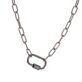 Necklace For Women Punk thick chain necklace zircon spiral Clasps pendant necklace women 2020 latest design charm jewelry