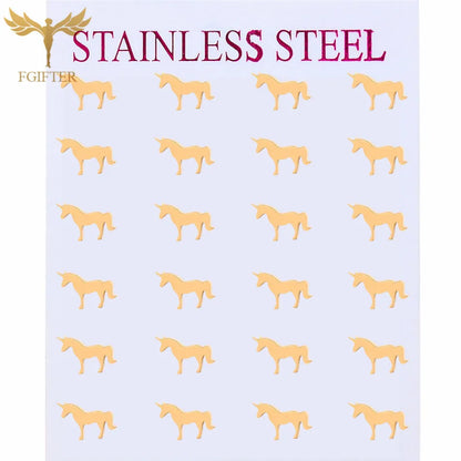 Wholesale Stainless Steel Earrings for Women Girl Animal Clover Flower Cat Bird Unicorn Bear Butterfly Dragonfly Dog Ear Studs