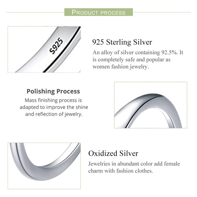 925 Sterling Silver Earrings For Women Trendy Simple Shinning Earring Jewelry Prevent Allergy Party Christmas Accessories