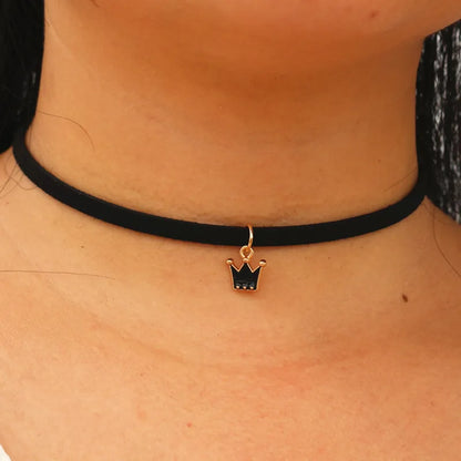 Gothic Choker Necklaces for Women Clavicle Collares Fashion Jewelry Bijoux Colier Necklaces Smile Pendants Fashion Neck Jewelry