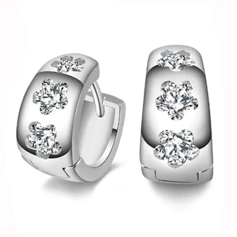 Crystal Earing Brincos Pendientes Mujer Earrings Stud Orecchini Oorbellen Women Jewelry Zircon Stud Earrings For Women Brinco