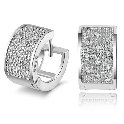 Crystal Earing Brincos Pendientes Mujer Earrings Stud Orecchini Oorbellen Women Jewelry Zircon Stud Earrings For Women Brinco
