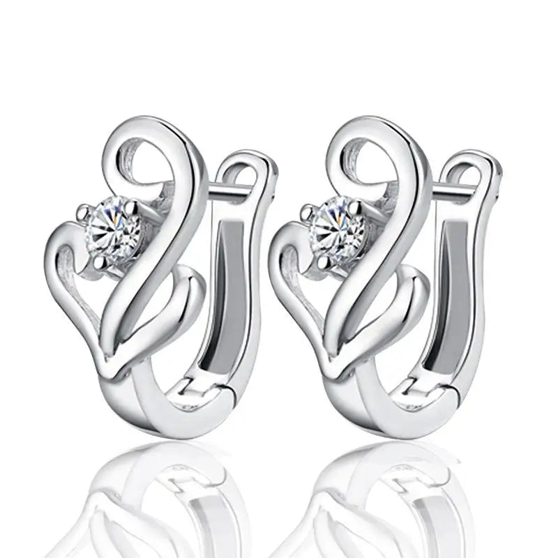 Crystal Earing Brincos Pendientes Mujer Earrings Stud Orecchini Oorbellen Women Jewelry Zircon Stud Earrings For Women Brinco