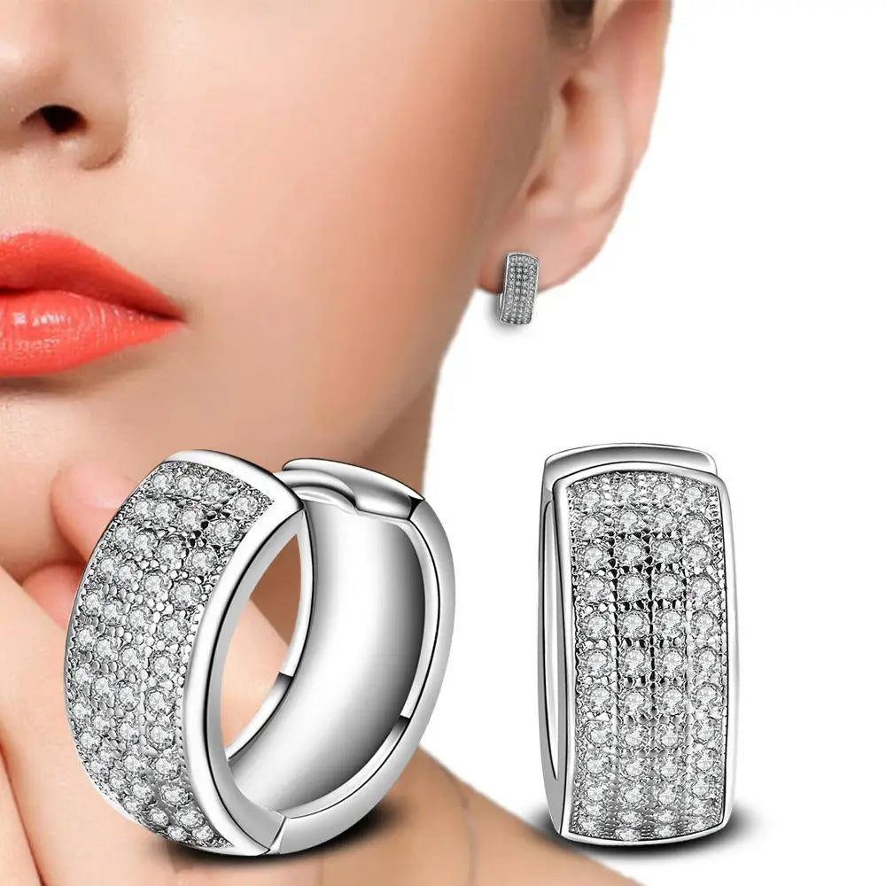 Crystal Earing Brincos Pendientes Mujer Earrings Stud Orecchini Oorbellen Women Jewelry Zircon Stud Earrings For Women Brinco