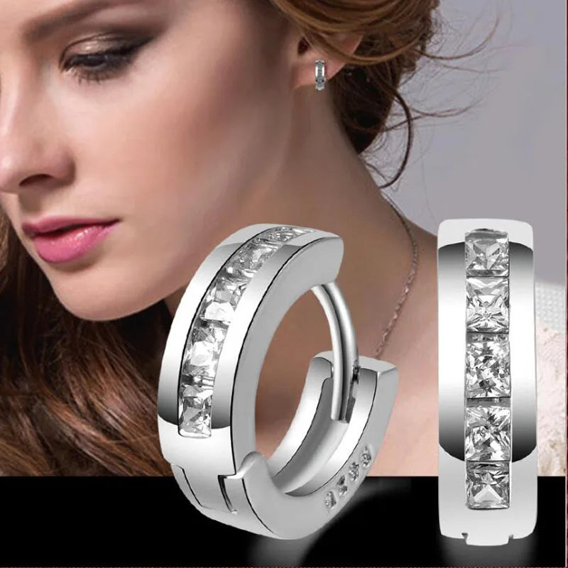 Crystal Earing Brincos Pendientes Mujer Earrings Stud Orecchini Oorbellen Women Jewelry Zircon Stud Earrings For Women Brinco