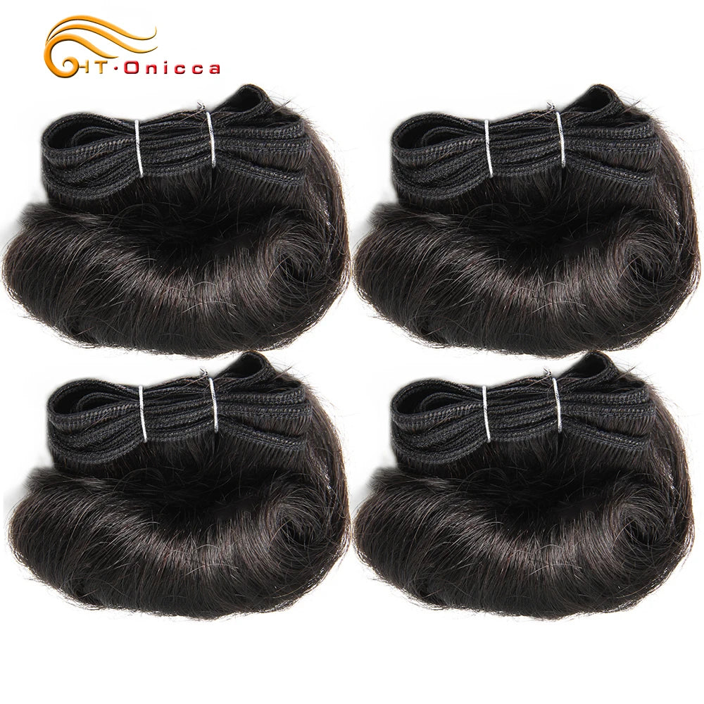 Brazilian Curly Hair Weave Bundles 100% Human Hair 4 Bundles Afro 1B 30 Burgundy Bundles Hair Extension 5 5 6 7 Inches Remy Hair