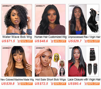 Loose Wave Human Hair Bundles Addbeauty Brazilian Virgin Human Hair Weave for Women Hair Extension Natural Color Double Drawn