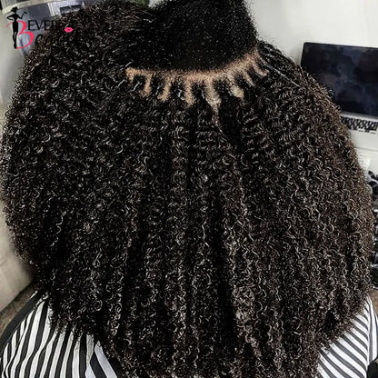3B 3C Kinky Curly I Tip Microlinks Human Hair Extensions Brazilian Virgin Hair Weave Bundles I Tip Hair Extensions Ever Beauty