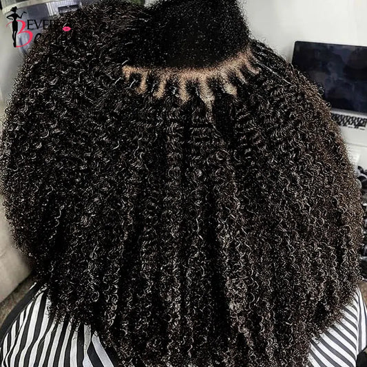 3B 3C Kinky Curly I Tip Microlinks Human Hair Extensions Brazilian Virgin Hair Weave Bundles I Tip Hair Extensions Ever Beauty