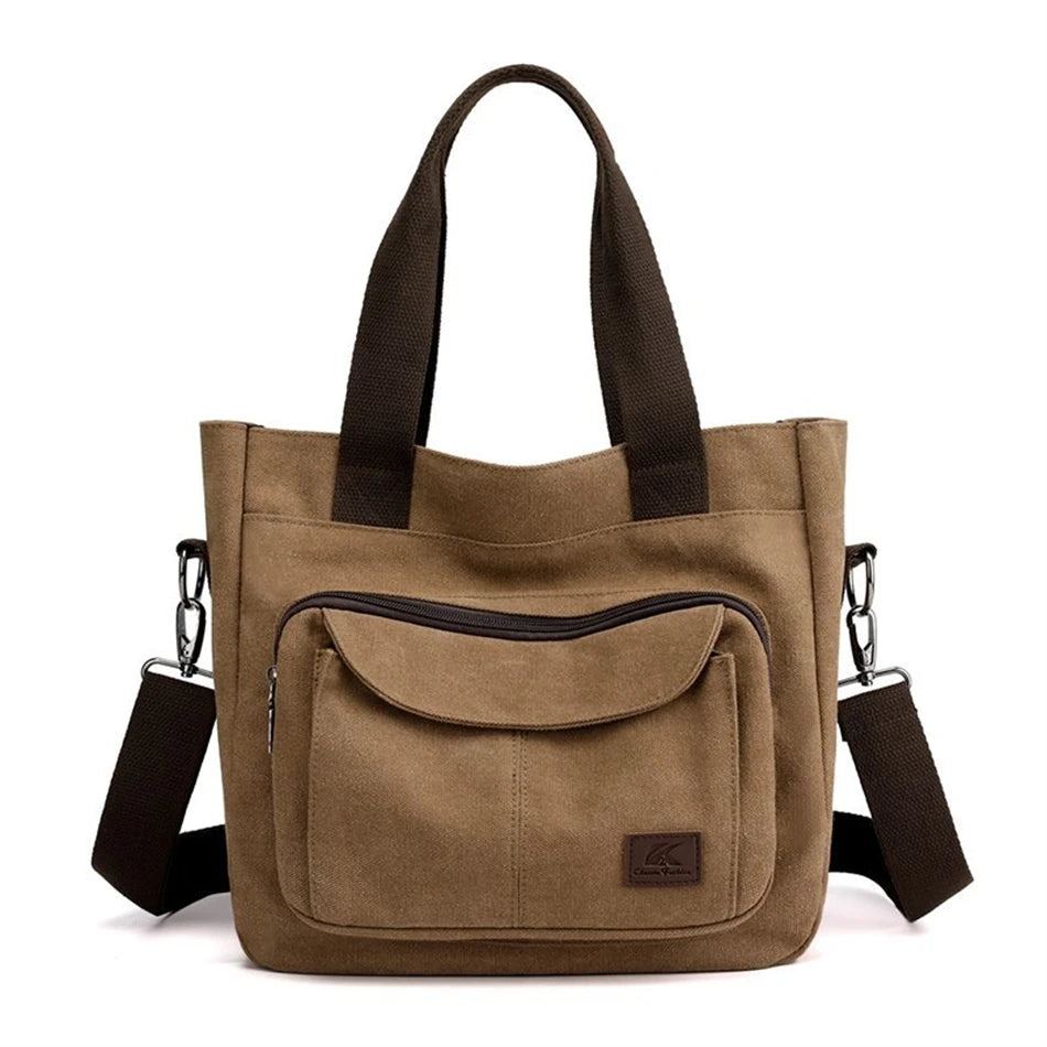 2024 Women Bag New Fashion Messenger Bag Women Shoulder Bag Canvas Handbag Purse Large Capacity Fashion Female Tote Shopping Bag