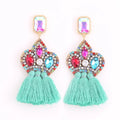 New Earrings Tassel Drop Earring Jewelry Earrings For Women Crystal Earrings Crown Dangle Earrings Long Earrings Boho Earings