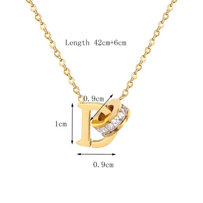 Classic Stainless Steel Necklace for women Designer Jewelry Luxury Necklace Women Necklace+Earrings T006