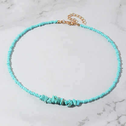 Bohemian Handmade Colorful Beads Chain Fashion Necklaces Tassels Pearl Pendant Jewelry For Women Accessories N0368