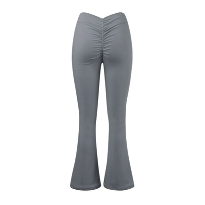 Women'S Slim Fit Yoga Pants Womens Stretch Yoga Leggings Fitness Running Gym Sports Full Length Active Pants Flared Trousers