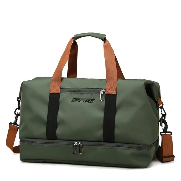 Fashion Travel Bags For Women Large Capacity Men's Sports bag Waterproof Female Messenger Bag Dry And Wet Dropshipping