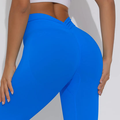 V Butt Yoga Pant Women Fitness Running Pants Tummy Control Slimming Booty Leggings Quick Drying Cycling Workout