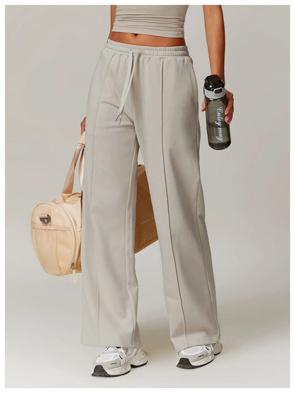 Women's High Waisted Straight pants Sweatpants Casual Yoga Jogger Pants elegant pants Women Pants Yoga With Pockets pantalones