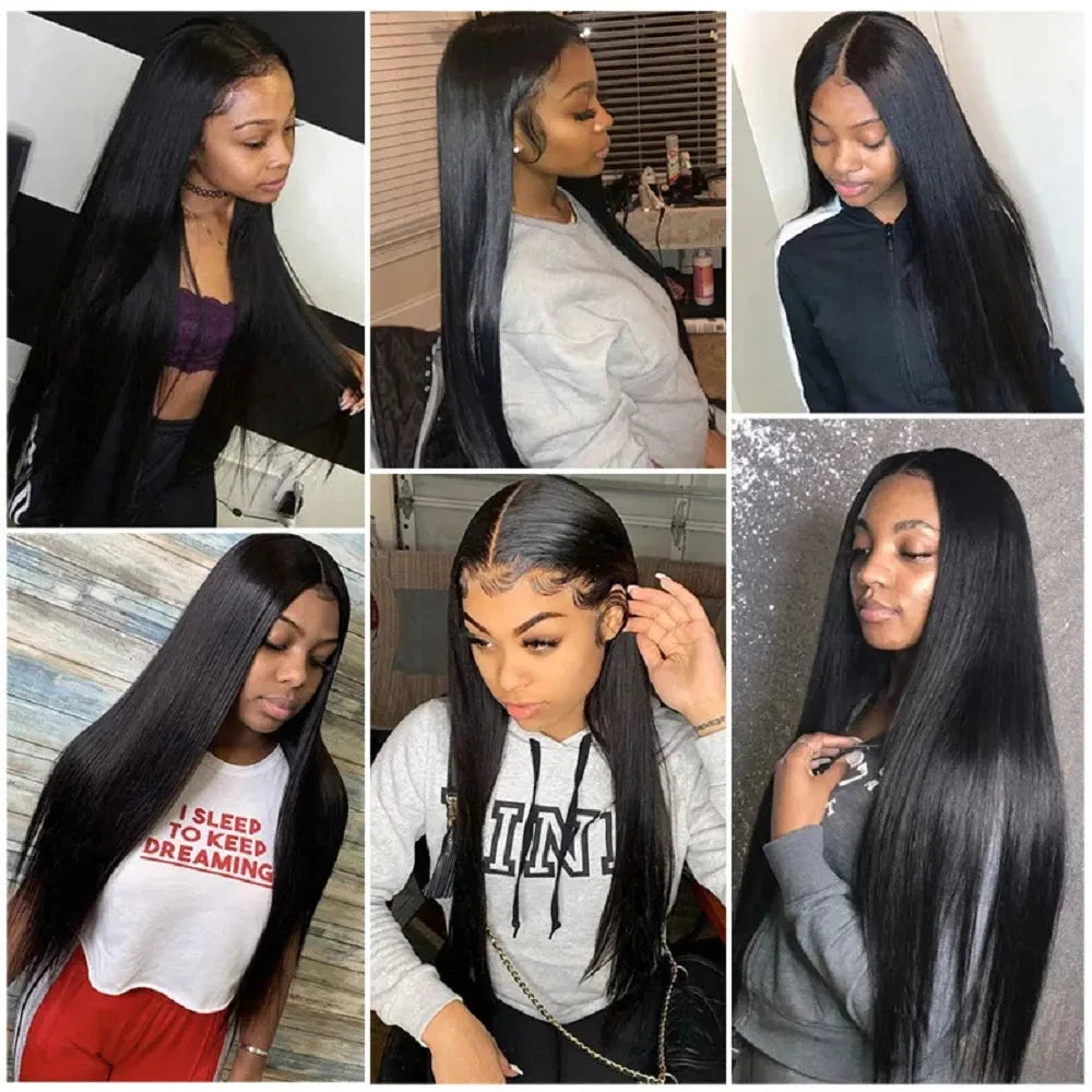 12A Brazilian Bone Straight Hair Bundles Wholesale Cheap Natural Color 100% Virgin Human Hair Extensions For Black Women