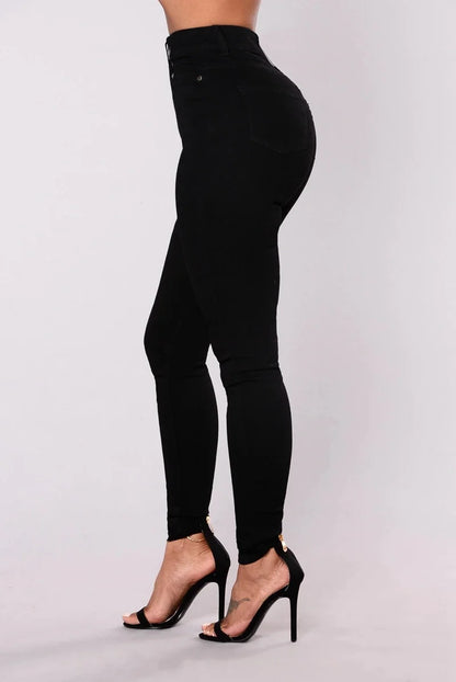 Slim Jeans for Women Skinny High Waist Trousers Jeans Women Black Denim Pencil Pants Stretch Women Jeans Pants Calca Jeans