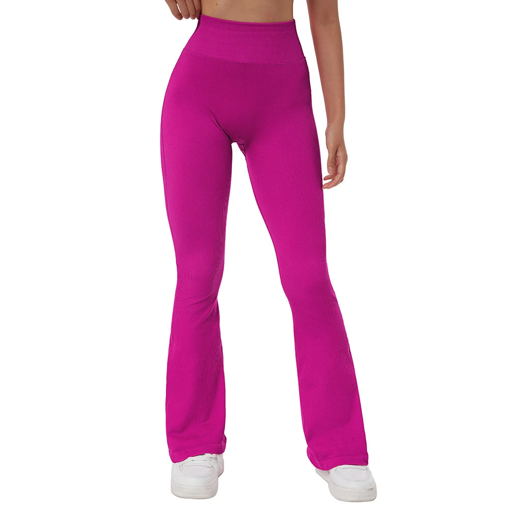 Yoga Leggings for Fitness  Women Casual Flare Pants High Waist Sports Workout Yoga Pants Gym Tights Flare Leggings Female