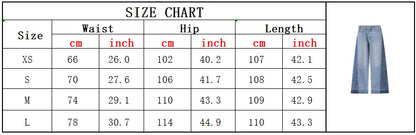 2025 Women Summer Jeans Wide Leg Pants Fashion High Waist Buttons Zipper Female Elegant Street Jeans Trousers Clothing