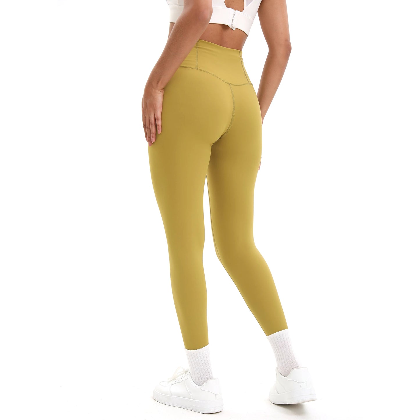 Solid Color Seamless Yoga Pants High Waist Fitness Sport Legging Women Stretchy Gym Workout Tights Running Pants