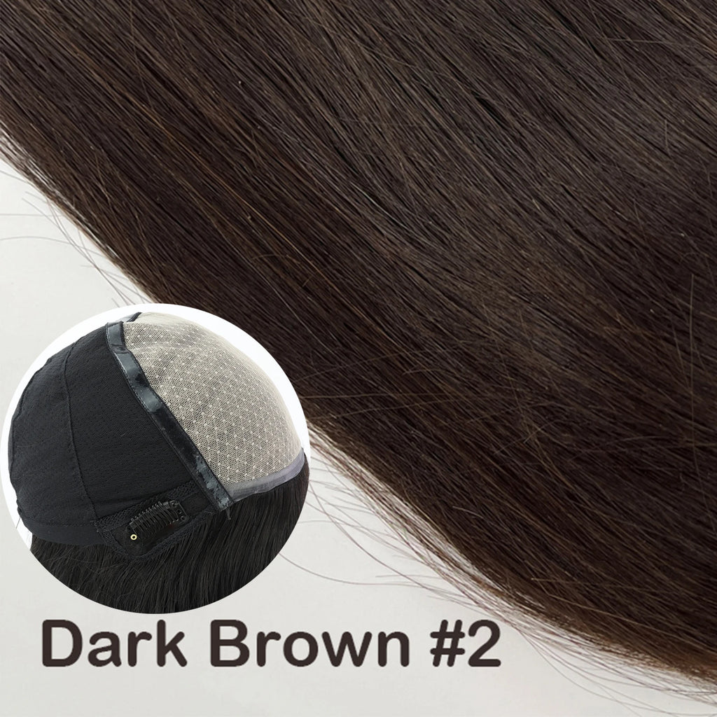 6x6“ Silk Top Full Lace Wig with PU front Real Virgin European Human Hair Wig for Women Silk Base with Elastic Net Wear to go