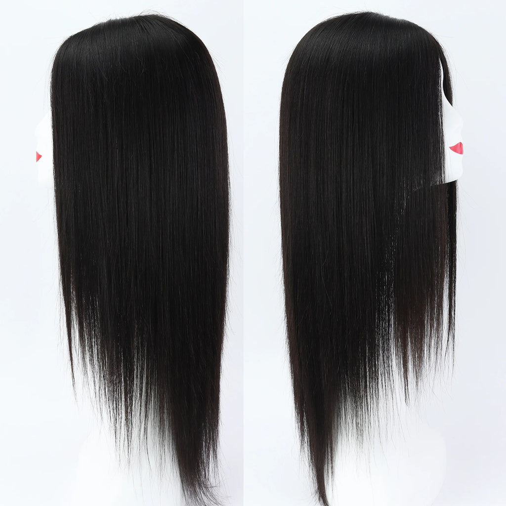 6x6“ Silk Top Full Lace Wig with PU front Real Virgin European Human Hair Wig for Women Silk Base with Elastic Net Wear to go