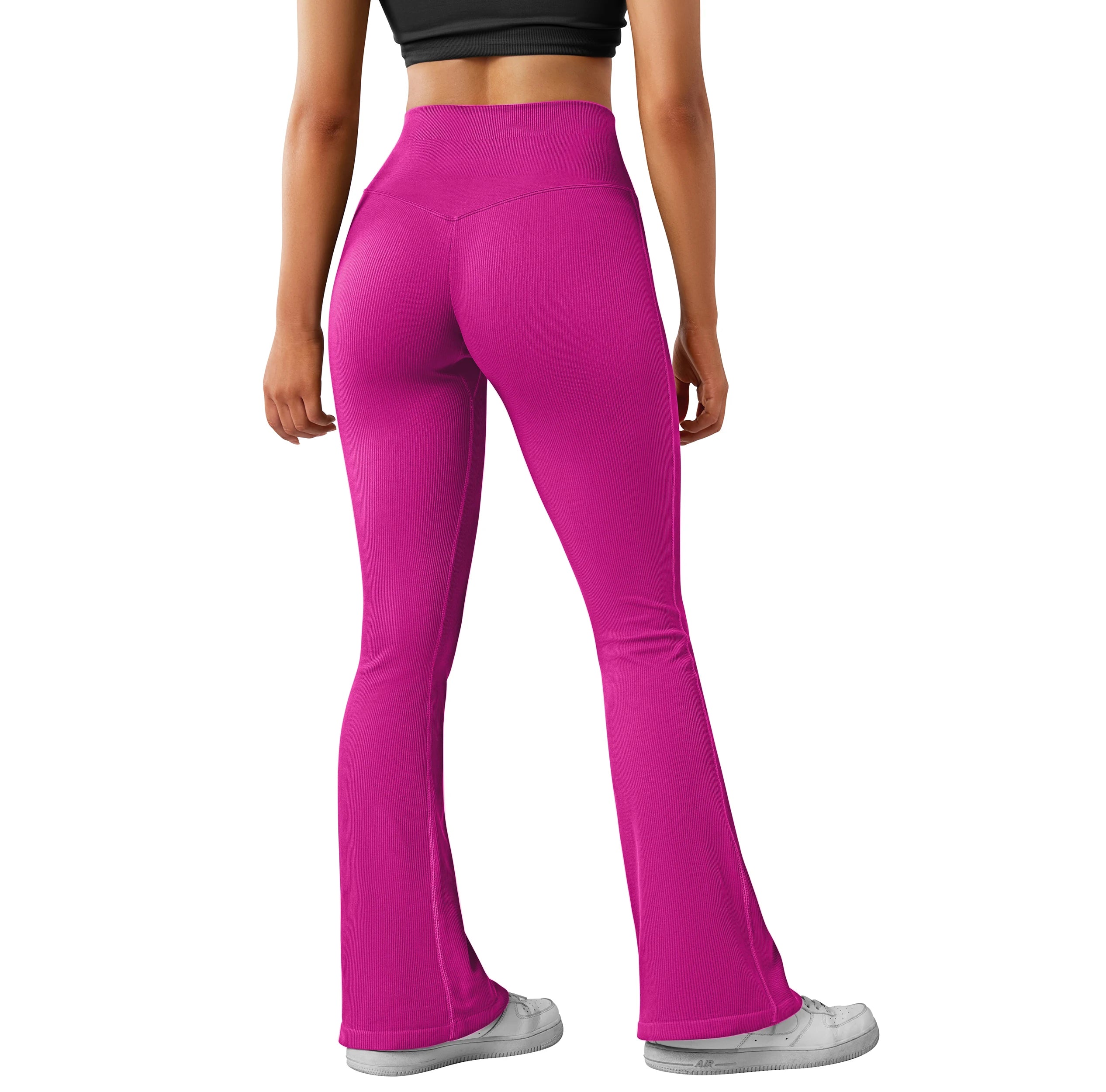 Yoga Leggings for Fitness  Women Casual Flare Pants High Waist Sports Workout Yoga Pants Gym Tights Flare Leggings Female