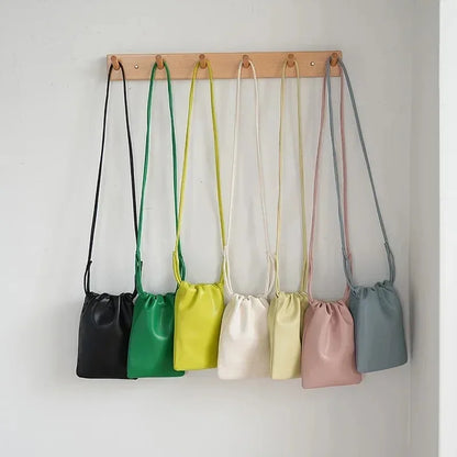 Women Handbags Female Pu Leather Shoulder Bags Large Capacity Crossbody Bags Solid Flap for Women Portable Phone Purse