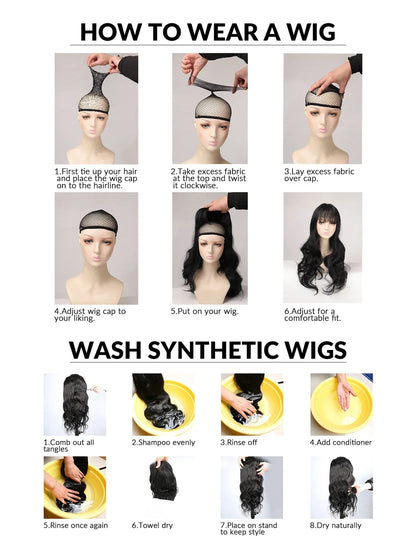8Inch Wine Red Color Handsome Synthetic Wigs With Bang Short Straight Hair Wig For Man or Women Daily Use Cosplay Heat Resistant