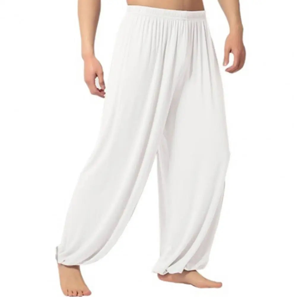 Women Men Harem Pants Modal Yoga Loose Long Pants Belly Dance Boho Sports Wide Trousers Quick Dry Sweatpants Yoga Clothing