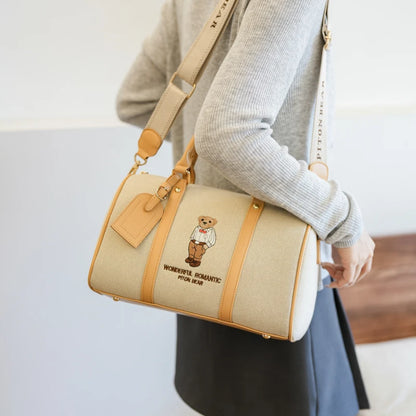 New Women Pillow Bag Large Capacity Fashion Lightweight Luggage Travel Bag Designer Retro Female Handbag Shoulder Crossbody Bags