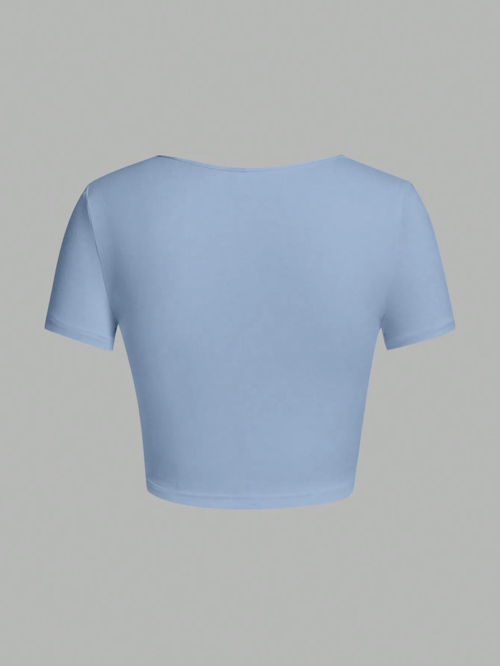 Woman T-shirt Square Neckline tops Short Sleeve crop tops for women girls sexy street wear  top tees