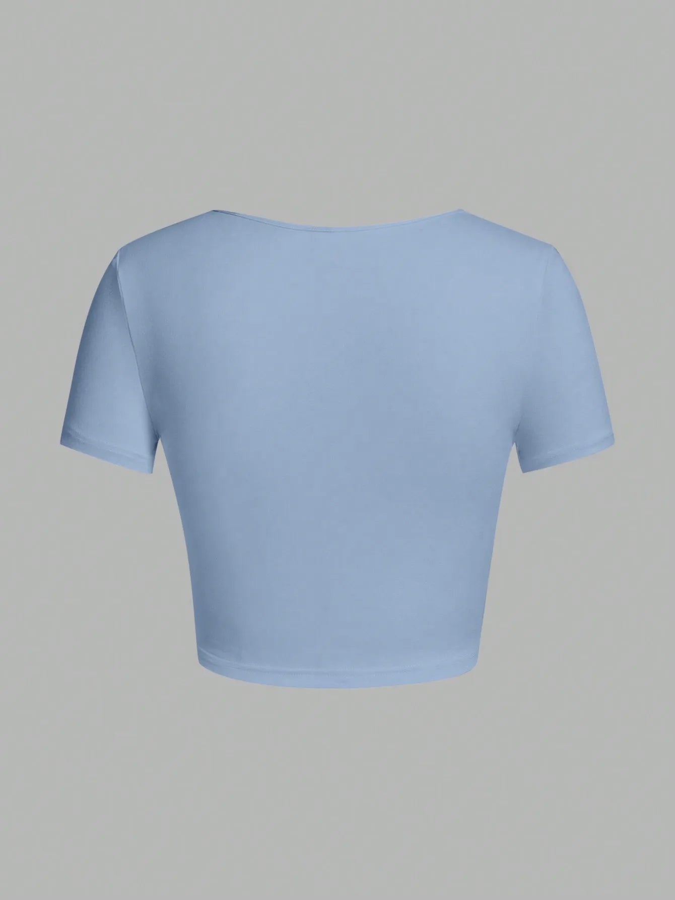 Woman T-shirt Square Neckline tops Short Sleeve crop tops for women girls sexy street wear  top tees