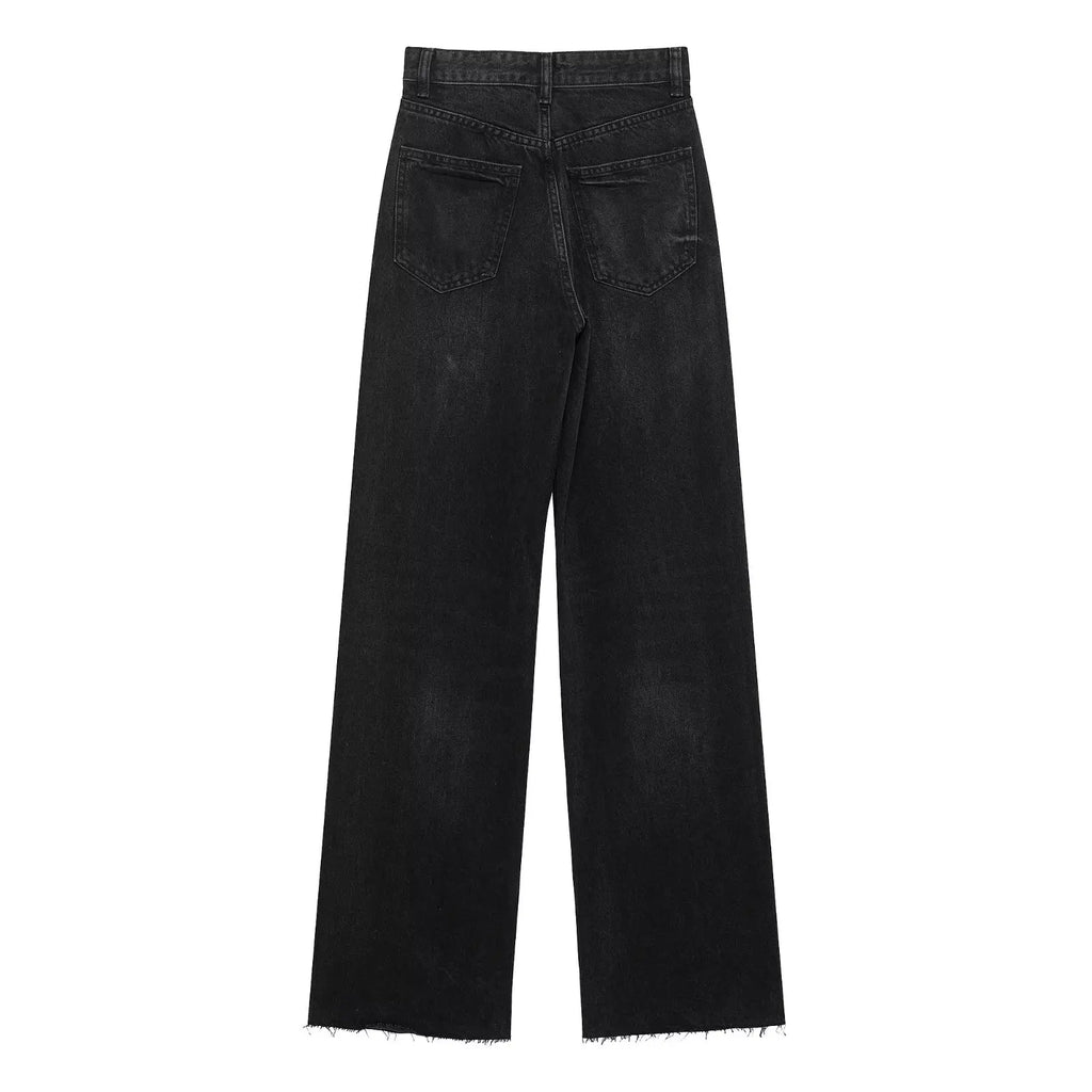 Willshela Women Jeans Denim Pant High Waist Female Chic Lady Casual Basic Mujer Straight Trousers