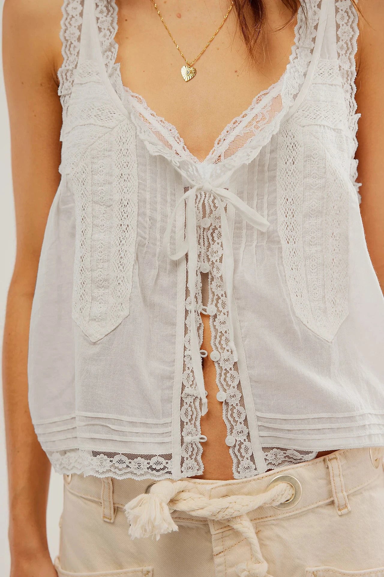 Sleeveless Tank Tops For Women Blouses Summer Boho Beach Wear 100%Cotton Splicing lace Shirts Loose Casual Ladies Blusas Camis